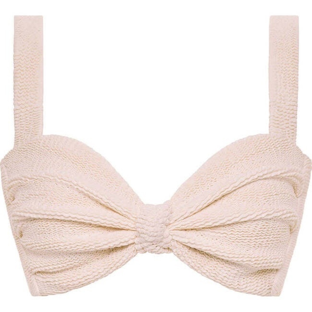 Montce Hayden Bikini Top Crema Scrunch NWOT - Picture 2 of 14